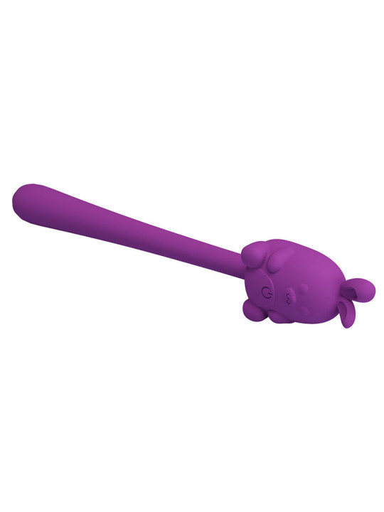 PRETTY LOVE - VIBRADOR FLEXIBLE CUTE BUNNY FLIRTING STICK RECARGABLE USB MORADO