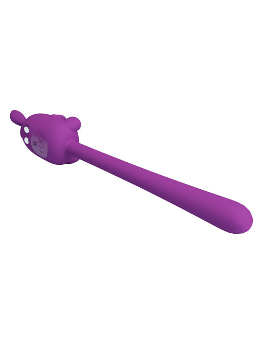 PRETTY LOVE - VIBRADOR FLEXIBLE CUTE BUNNY FLIRTING STICK RECARGABLE USB MORADO