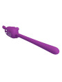 PRETTY LOVE - VIBRADOR FLEXIBLE CUTE BUNNY FLIRTING STICK RECARGABLE USB MORADO