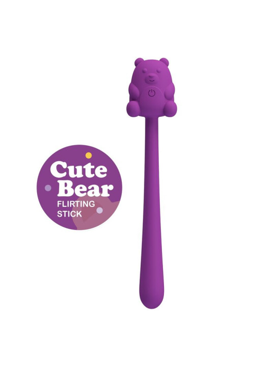 PRETTY LOVE - CUTE BEAR FLIRTING STICK VIBRADOR RECARGABLE