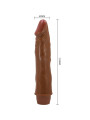 BAILE - DWARF VIBRADOR REALÍSTICO 21 CM MULATO