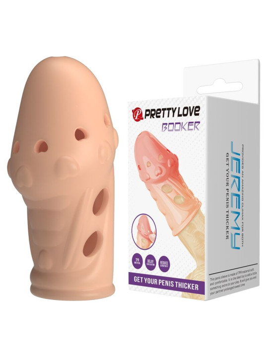 PRETTY LOVE - SOCKER FUNDA PARA PENE TEXTURIZADA COLOR NATURAL