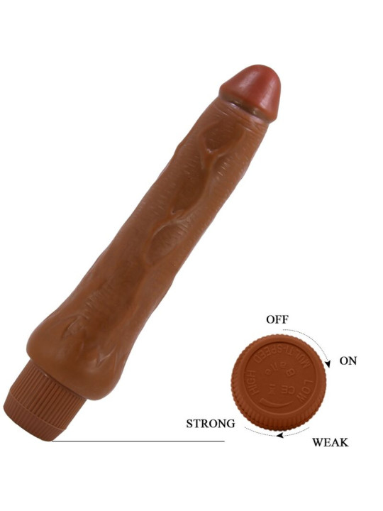 BAILE - DRYAD VIBRADOR REALÍSTICO 25 CM MULATO
