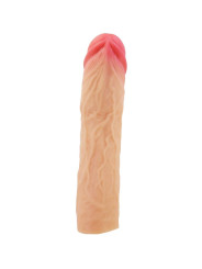 PRETTY LOVE - DEREK FUNDA PENE CON EXTENSIÓN DE 7.6 CM NATURAL