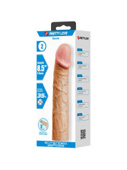 PRETTY LOVE - DEREK FUNDA PENE CON EXTENSIÓN DE 7.6 CM NATURAL