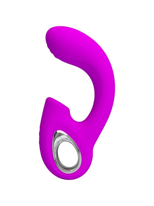PRETTY LOVE - SIBEL VIBRADOR PUNTO G + ESTIMULADOR CLÍTORIS 10 VIBRACIONES MORADO