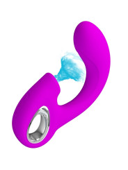 PRETTY LOVE - SIBEL VIBRADOR PUNTO G + ESTIMULADOR CLÍTORIS 10 VIBRACIONES MORADO