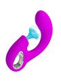 PRETTY LOVE - SIBEL VIBRADOR PUNTO G + ESTIMULADOR CLÍTORIS 10 VIBRACIONES MORADO