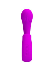 PRETTY LOVE - SIBEL VIBRADOR PUNTO G + ESTIMULADOR CLÍTORIS 10 VIBRACIONES MORADO