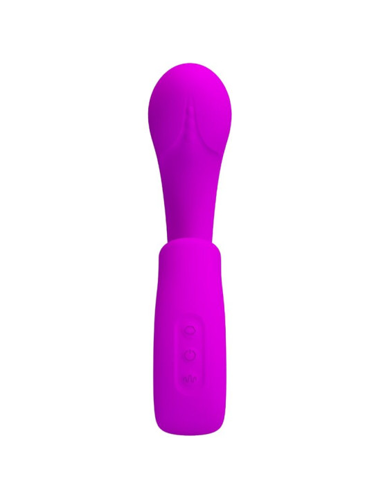PRETTY LOVE - SIBEL VIBRADOR PUNTO G + ESTIMULADOR CLÍTORIS 10 VIBRACIONES MORADO