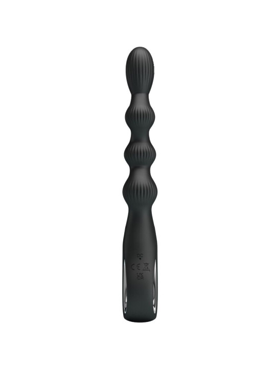 PRETTY LOVE - FEDERER VIBRADOR ANAL 12 VIBRACIONES NEGRO