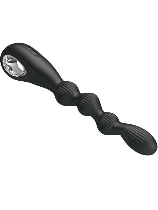 PRETTY LOVE - FEDERER VIBRADOR ANAL 12 VIBRACIONES NEGRO