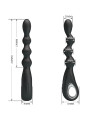 PRETTY LOVE - FEDERER VIBRADOR ANAL 12 VIBRACIONES NEGRO