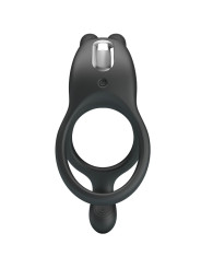 PRETTY LOVE - SETH DOBLE ANILLO VIBRADOR RABBIT 7 VIBRACIONES NEGRO