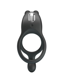 PRETTY LOVE - SETH DOBLE ANILLO VIBRADOR RABBIT 7 VIBRACIONES NEGRO