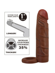 PRETTY LOVE - KAILE FUNDA PARA PENE CON EXTENSIÓN DE 2.5 CM MULATO
