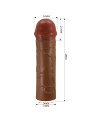 PRETTY LOVE - NILE FUNDA PARA PENE CON EXTENSIÓN DE 2.5 CM MULATO