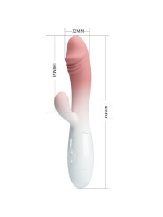 PRETTY LOVE - SNAPPY VIBRADOR RABBIT 3O VIBRACIONES ROSA