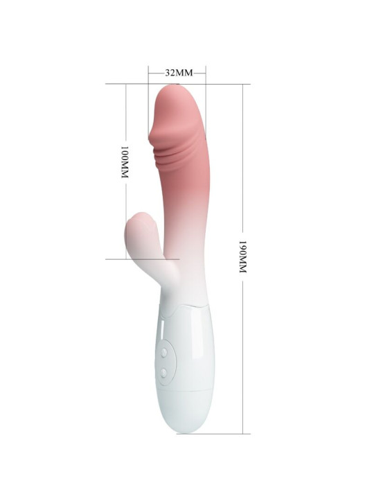 PRETTY LOVE - SNAPPY VIBRADOR RABBIT 3O VIBRACIONES ROSA