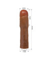 PRETTY LOVE - KYLIAN FUNDA PARA PENE CON EXTENSIÓN DE 7.6 CM MULATO
