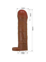 PRETTY LOVE - BUNION FUNDA PARA PENE CON EXTENSIÓN DE 2.5 CM MULATO