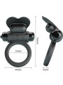PRETTY LOVE - DEBONAIRE ANILLO VIBRADOR CONEJO 10 VIBRACIONES NEGRO