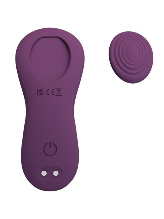 PRETTY LOVE - MANE MASAJEADOR LAY ON CLÍTORIS 10 VIBRACIONES CONTROL REMOTO MORADO