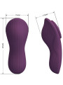PRETTY LOVE - MANE MASAJEADOR LAY ON CLÍTORIS 10 VIBRACIONES CONTROL REMOTO MORADO