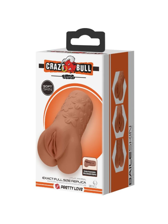 CRAZY BULL - SCARLET VAGINA Y ANO DISEÑO CON FLORES NATURAL