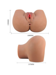 CRAZY BULL - MILA TRASERO VIBRADOR CON VAGINA Y ANO REALÍSTICO CONTROL REMOTO