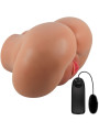 CRAZY BULL - LUNA TRASERO VIBRADOR CON VAGINA Y ANO REALÍSTICO CONTROL REMOTO