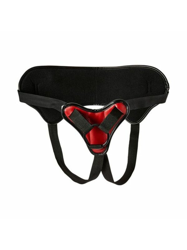 Arnés Sportsheets Negro/Rojo 100 % Poliuretano