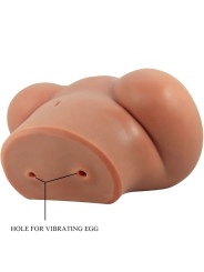 CRAZY BULL - LUNA TRASERO VIBRADOR CON VAGINA Y ANO REALÍSTICO CONTROL REMOTO