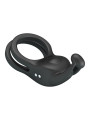 PRETTY LOVE - GOODWIN ANILLO VIBRADOR DOBLE PARA PENE RECARGABLE NEGRO