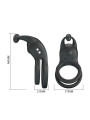 PRETTY LOVE - GOODWIN ANILLO VIBRADOR DOBLE PARA PENE RECARGABLE NEGRO