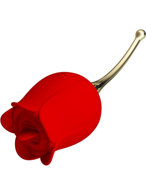 PRETTY LOVE - ROSE LOVER ROSA ESTIMULADORA DE CLÍTORIS 12 VIBRACIONES ROJO