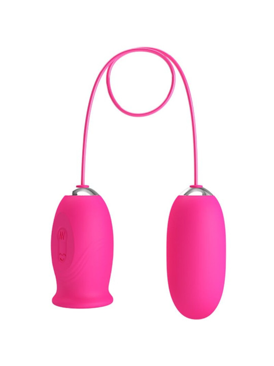 PRETTY LOVE - DAISY HUEVO VIBRADOR + LENGUA ESTIMULADORA DE CLÍTORIS ROSA