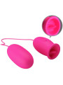 PRETTY LOVE - DAISY HUEVO VIBRADOR + LENGUA ESTIMULADORA DE CLÍTORIS ROSA