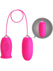 PRETTY LOVE - DAISY HUEVO VIBRADOR + LENGUA ESTIMULADORA DE CLÍTORIS ROSA