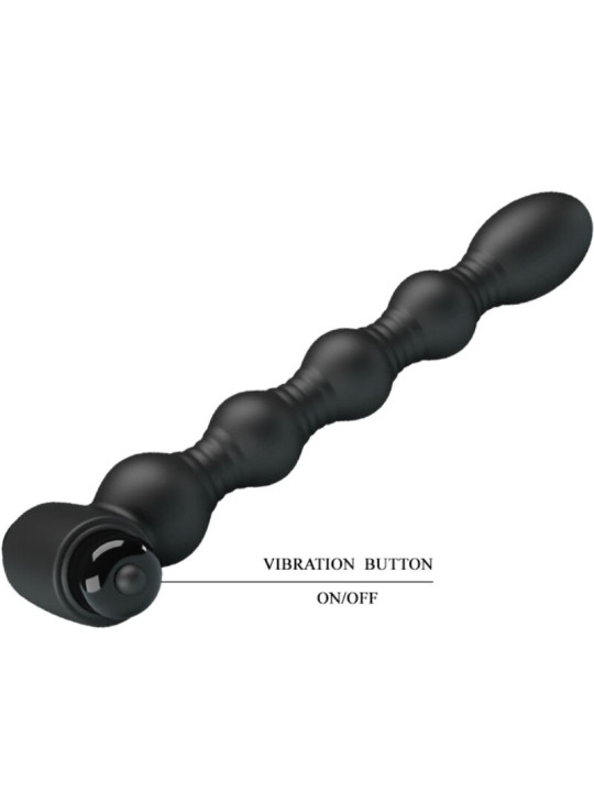 PRETTY LOVE - LYNN PLUG ANAL SILICONA 10 VIBRACIONES NEGRO