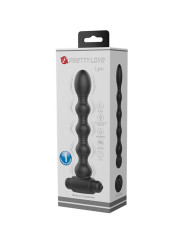PRETTY LOVE - LYNN PLUG ANAL SILICONA 10 VIBRACIONES NEGRO