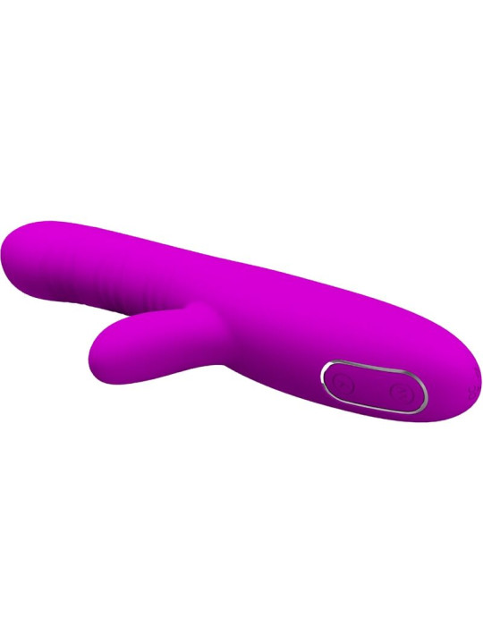 PRETTY LOVE - ANGELIQUE VIBRADOR MULTIFUNCIÓN + ESTIMULADOR DE CLÍTORIS MORADO