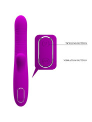 PRETTY LOVE - ANGELIQUE VIBRADOR MULTIFUNCIÓN + ESTIMULADOR DE CLÍTORIS MORADO