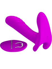 PRETTY LOVE - MASAJEADOR & VIBRADOR 12 VIBRACIONES CONTROL REMOTO MORADO