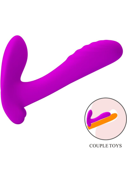 PRETTY LOVE - MASAJEADOR & VIBRADOR 12 VIBRACIONES CONTROL REMOTO MORADO
