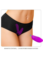 PRETTY LOVE - MASAJEADOR & VIBRADOR 12 VIBRACIONES CONTROL REMOTO MORADO