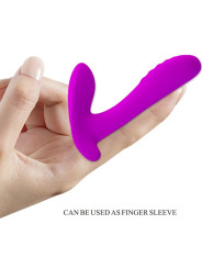 PRETTY LOVE - MASAJEADOR & VIBRADOR 12 VIBRACIONES CONTROL REMOTO MORADO