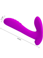 PRETTY LOVE - MASAJEADOR & VIBRADOR 12 VIBRACIONES CONTROL REMOTO MORADO