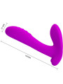 PRETTY LOVE - MASAJEADOR & VIBRADOR 12 VIBRACIONES CONTROL REMOTO MORADO