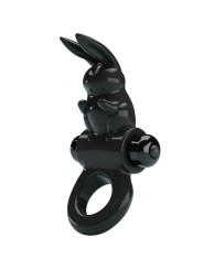 PRETTY LOVE - EXCITING RING ANILLO VIBRADOR RABBIT 10 VIBRACIONES NEGRO